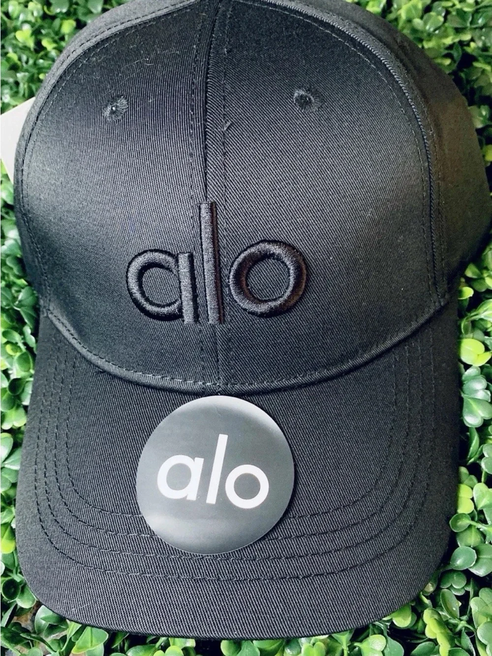 Black ALO Unisex Adjustable Baseball Cap New With Tags